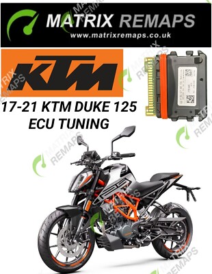 KTM DUKE 125 17-21 ECU REMAP TUNING SERVICE REMAPPING UPGRADE