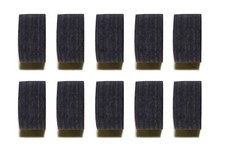 Lot of 10 Pool Billiard Black Cue Tips 14 MM Soft or Medium 6 layers pool tips