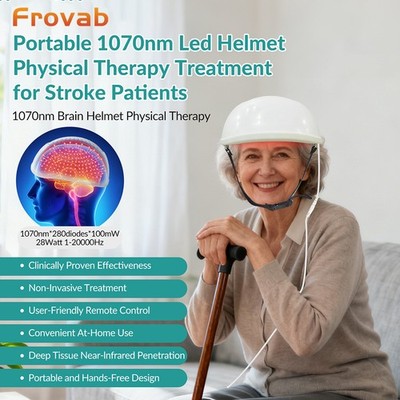 280 Diodes 1070nm Near Infrared Brain Helmet Alzheimer Parkinson Stroke Home Use