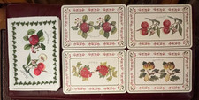 Portmeirion Pomona Set of 4 Cork & 8 Cloth Pl...