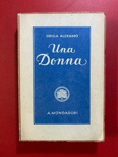 Sibilla ALERAMO - UNA DONNA Ed. Mondadori Libri Azzurri (1938)