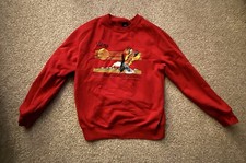 Vans Sunset Crew Neck Sweatshirt Red Eagle Medium