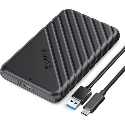 USB C Festplattengehäuse 2,5 Zoll SATA HDD SSD Tragbar USB 3.1 UASP