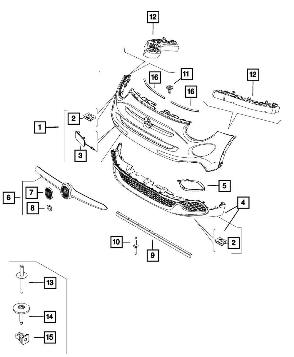 Genuine Mopar Fascia Applique 6VM54SZ0AA