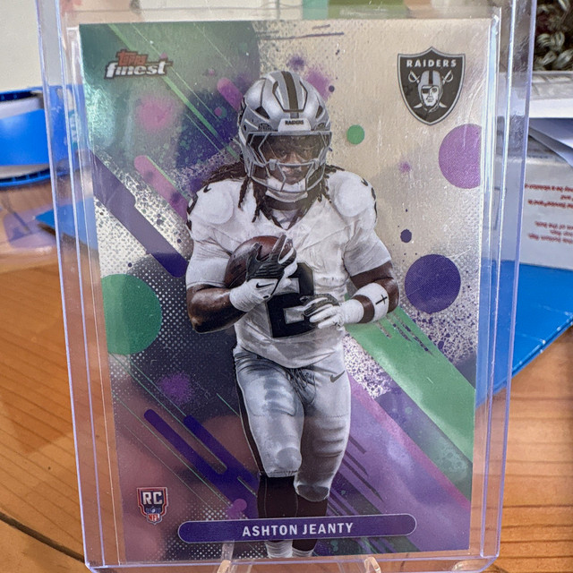 Topps Finest 2025 Ashton Jeanty Las Vegas Raiders RC Base Common #11