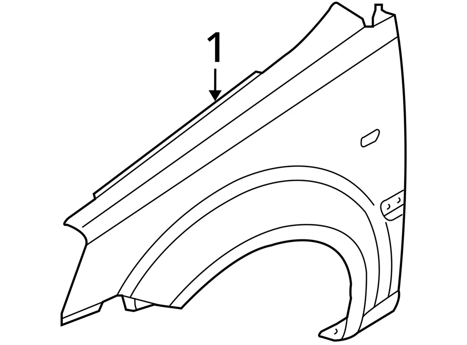 Guardabarros conductor Hyundai Accent 2006-2011 US4VE Foto 3 de 3