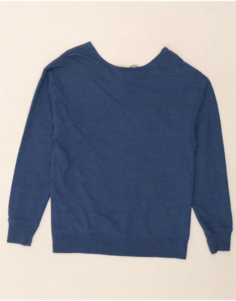 NHL Womens Oversized Graphic Sweatshirt Jumper UK 10 Small Blue Cotton CZ09 - Image 2 of 3