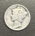 1942 - 10C Mercury Dime / 90% Silver Coin.