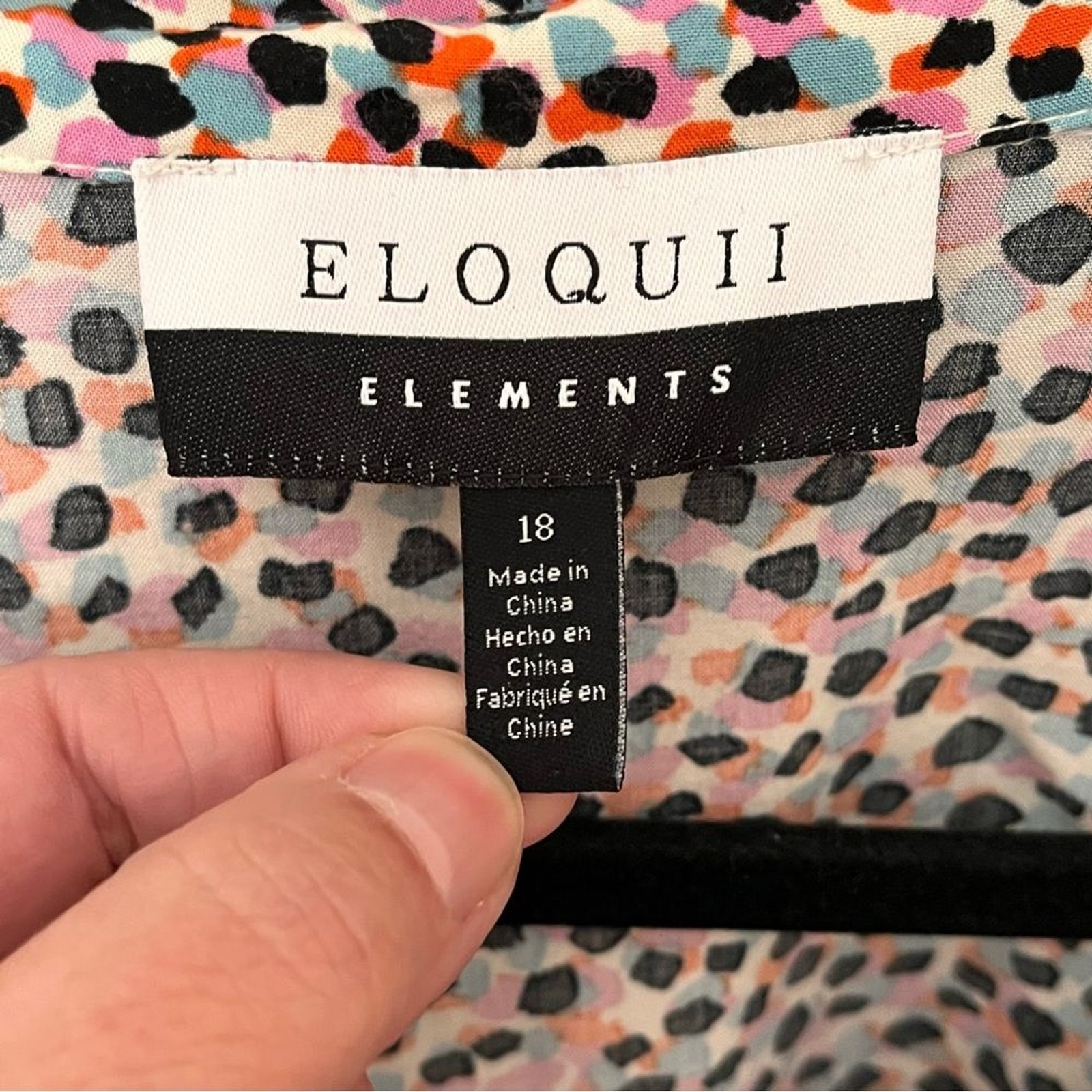 ELOQUII Elements Multicolor Button Front Tie Wais… - image 4