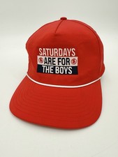 Barstool Saturdays Are For The Boys Rope Hat Snapback Golf Red Adjustable
