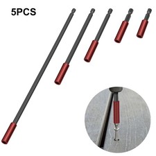 5PC 1/4" Hex Shank Holder Drill Bit Screwdriver Extension Quick Release Magnetic