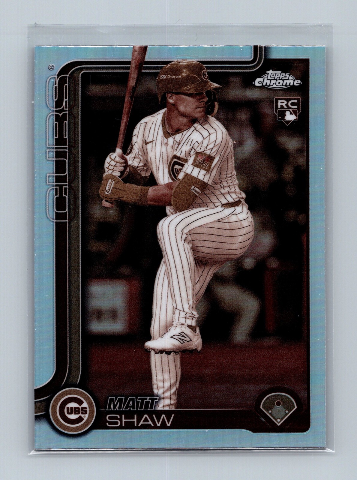 2025 Topps Chrome #219 Matt Shaw Sepia Refractors