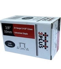 20 Gauge 3/8Inch Crown 3/8Inch Leg Length Galvanized Fine Wire Staples