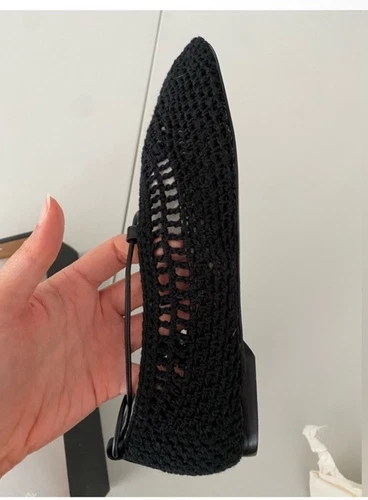 Zapato plano de ballet Massimo Dutti negro con cordones de cuero 7,5 38 nuevo con etiquetas 1508/450 - Imagen 12 de 20