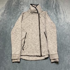 C9 by Champion Active Jacket Women XS Heather Gray Cowl Neck Asymmetric Full Zip
