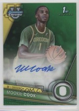 2023-24 Bowman U Chrome Prospect Green Refractor 54/99 Mookie Cook Auto 1u6