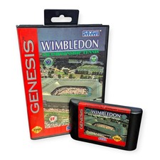 Wimbledon Championship Tennis Sega Genesis 1993 Sports Game Case & Cartridge