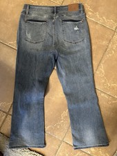 Judy Blue Jeans Womens 15 32 Cropped Boot Stretch Denim Pants