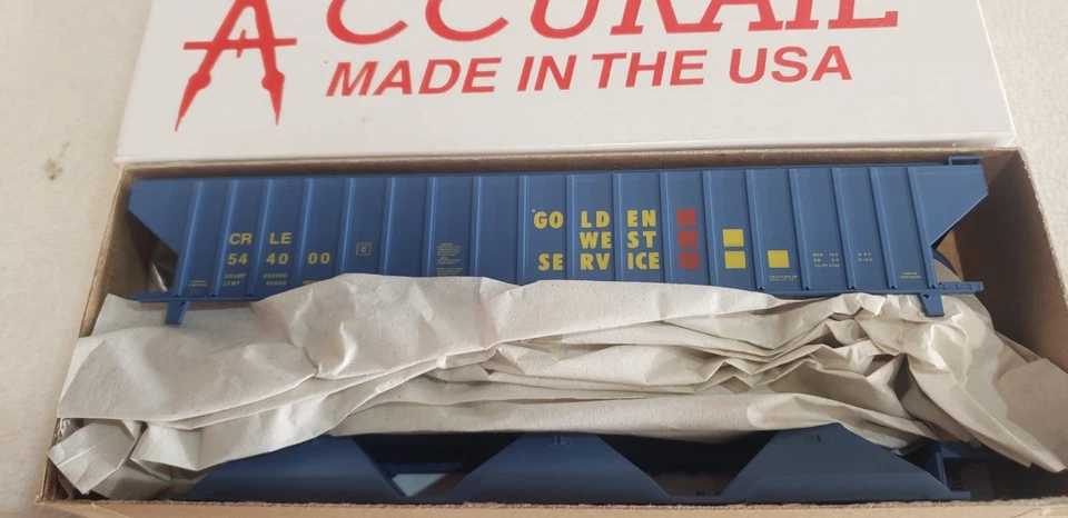 HO SCALE ACCURAIL GOLDEN WEST 55'FT CENTER FLOW HOPPER NICE!!🔥🔥🔥🔥🔥🔥 - Image 2 of 2