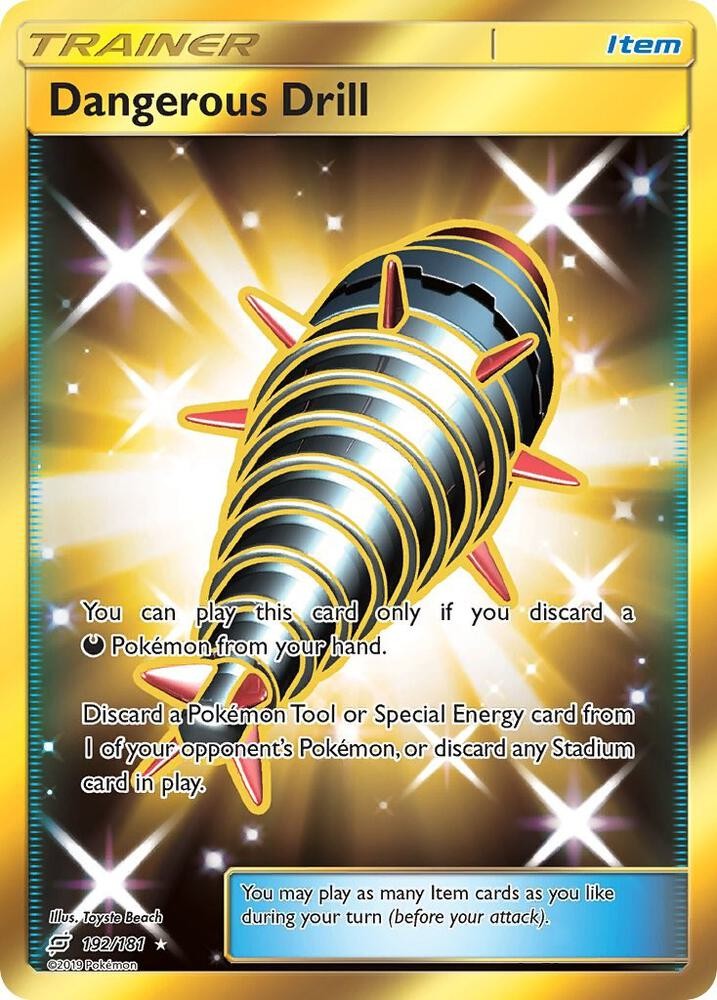 Pokemon - 192/181 - Dangerous Drill (Secret) - Team Up