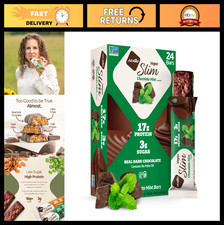 Vegan Protein Bars - Chocolate Mint, 17g Protein, Gluten-Free, 24 Count Pack