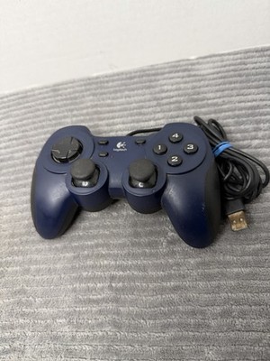 Logitech Dual Action Gamepad USB Game Controller G-UF13A-TESTED-Dark Blue See Pi