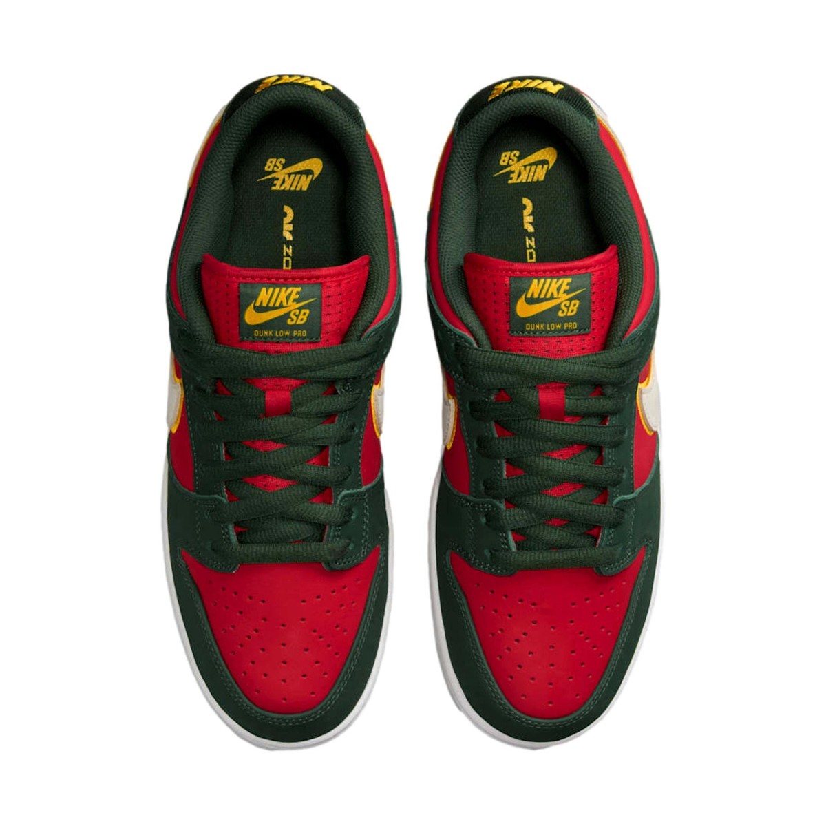 Nike SB Dunk Low Pro Premium Fir/White-University Gold