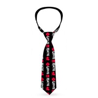 Necktie Standard - Love/Hate Black/White/Fuchsia (Us Import) ACC NEU