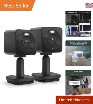 Cam OG Indoor/Outdoor 1080p Wi-Fi Smart Home Security Camera with Color Night...