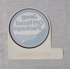 1995 JEEP OFF ROAD PACKAGE DECAL 55016564 UNUSED