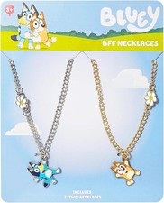 LUV HER Bluey and Bingo BFF Necklace Set, Girls Friendship Gift for Ages 6 