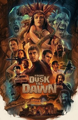From Dusk Till Dawn Seth Gecko Santanico George Clooney Tarantino Snake Vampire