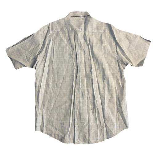 Brooks Brothers 100% Linen Shirt Mens Size Large Button Up Short Sleeve Plaid - Picture 3 of 8