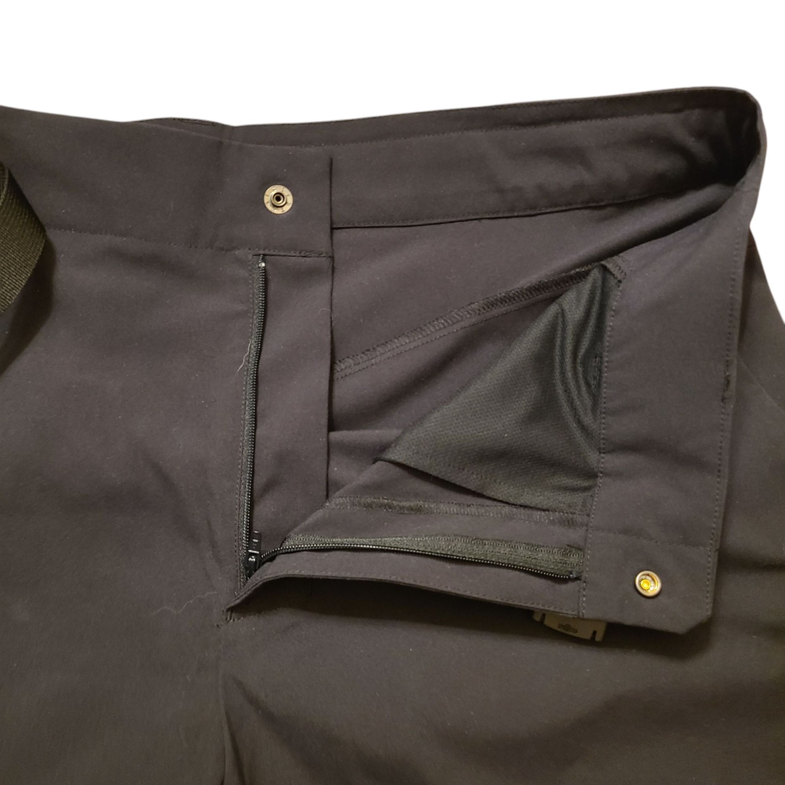 Salomon Pantaloncini Cargo Uomo Large 36"x11" Escursionismo Bici Nero Navy Grigio