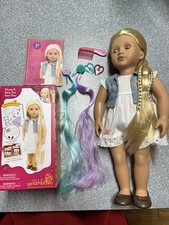 Our Generation PHOEBE 18" Blonde Salon Day accessories Set