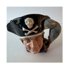 Royal Doulton Long John Silver Ceramic Jug D6335 Glossy Pirate Novelty 1951