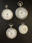 Silverode 1 Metal for Parts Repair Lot of 4 Antique Pocket Watches 3