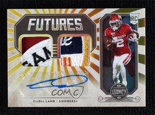 2020 Panini Legacy Futures Gold 7/10 CeeDee Lamb #FD-CL Dual Patch Auto 0g4