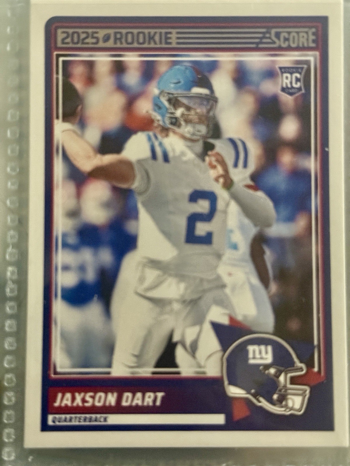 2025 Score - Rookies Jaxson Dart #35 (RC) NEW YORK GIANTS