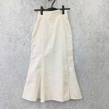 Olu. Gonna a sirena Oldot denim bianca taglia F