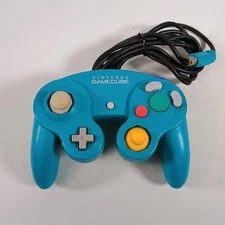 Nintendo GameCube Official Controller Emerald Blue Tested Used US Seller