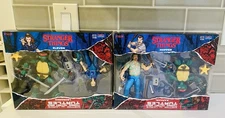 TMNT x Stranger Things (RARE Leonardo & Eleven)- Raphael & Hopper Playmates 2-PK