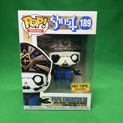 Funko Pop Rocks 189 Papa Emeritus IV Brand New GHOST band Hot Topic Exclusive