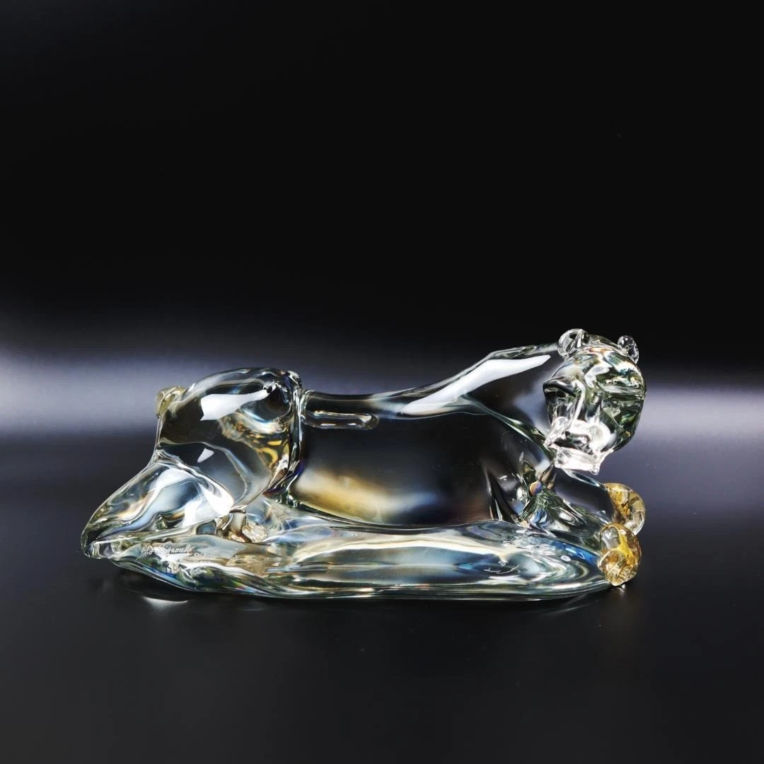 ムラノガラス パンサー(黒豹) オブジェ／Pino Signoretto サイン Pino Signoretto for sale | eBay