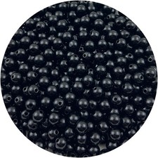 400pcs 8mm Black Round Acrylic Beads for Jewelry Making Crafts DIY