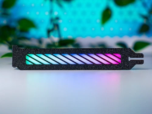 RGB Slotcover | Slotblende | Strix | BLACK / SCHWARZ