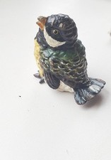 Wiener Bronze Fritz Bergmann Vögel Originalpatina 175g Handbemalt