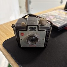 Vintage 1950's Kodak Brownie Holiday Flash Camera w/Strap Untested