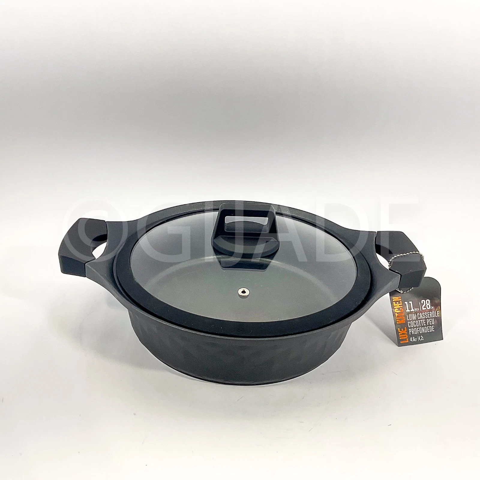 Luxe Kitchen Non-Stick Low Casserole / 11 Pan Skillet With Lid Cookware New
Opens in a new window or