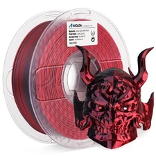 AMOLEN Silk PLA 3D Printer Filament, Silk Dual Color Red Black PLA Filament 1...